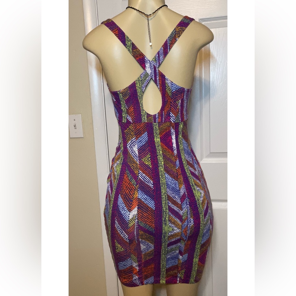 Dolce Vita Multicolored tight dress - Picture 2 of 6